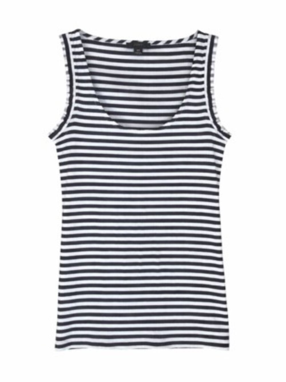 J. CREW Navy & White Striped Cotton-Blend Tank Top - Size XS